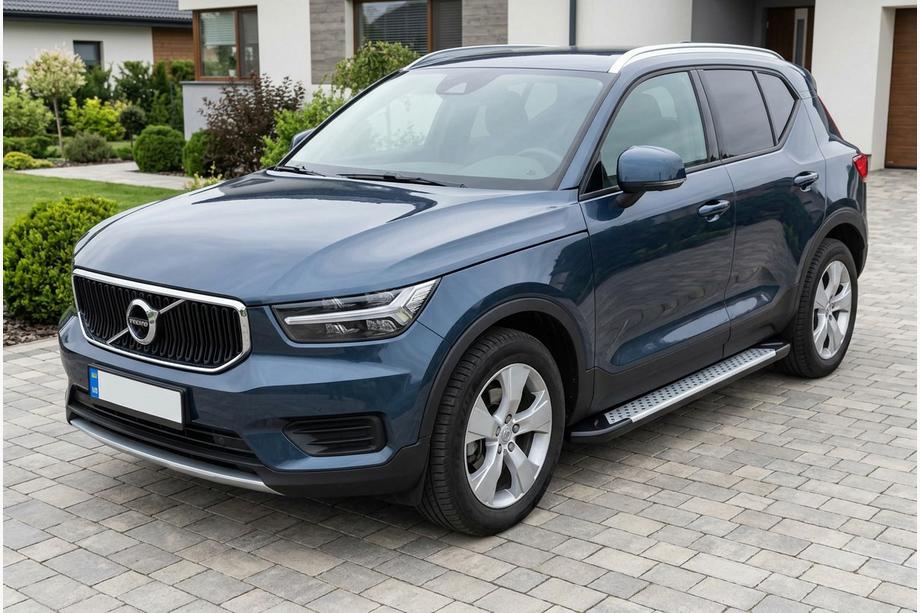 Volvo XC40 2018- рр. Бокові пороги Allmond Grey (2 шт., Алюміній) Фото 1
