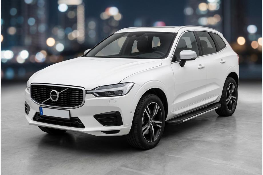 Volvo XC60 2017- рр. Бокові пороги Bosphorus Grey (2 шт., Алюміній) Фото 1