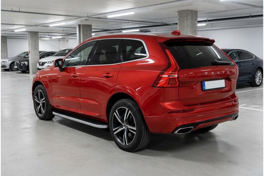 Volvo XC60 2017- рр. Бокові пороги Tayga Grey (2 шт., Алюміній) Фото 1