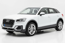 Audi Q2 2016- рр. Бокові пороги Duru (2 шт., Алюміній) фото 1