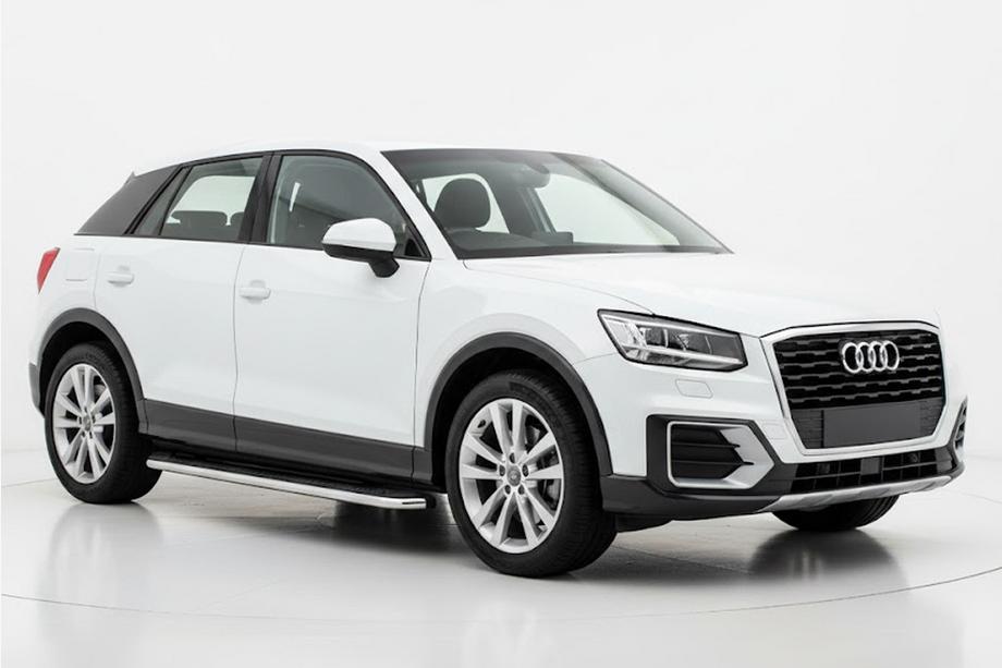 Audi Q2 2016- рр. Бокові пороги Maydos V2 (2 шт., Алюміній) Image