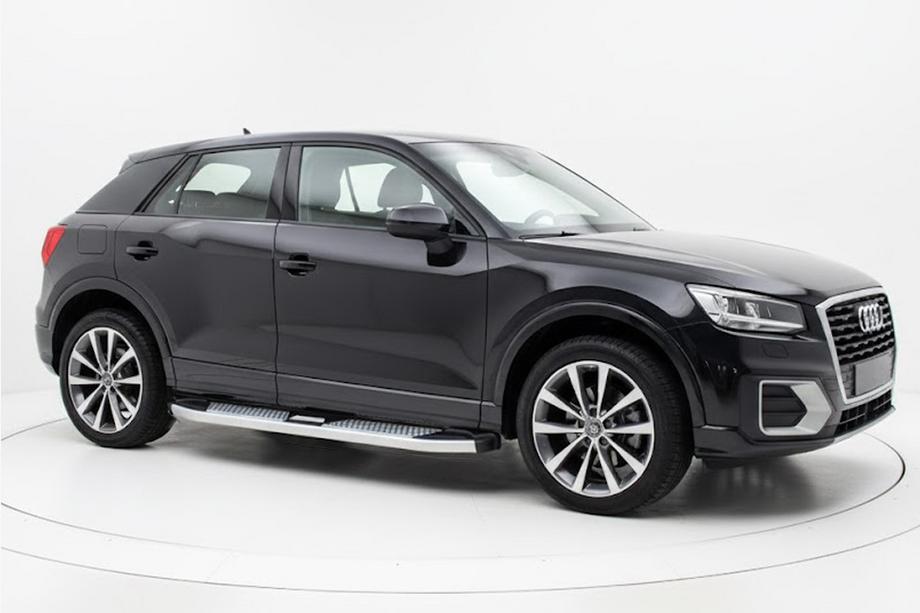 Audi Q2 2016- рр. Бокові пороги Mevsim Grey (2 шт., Алюміній) Фото 1