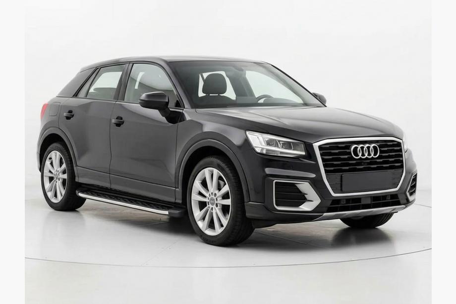 Audi Q2 2016- рр. Бокові пороги BlackLine (2 шт., Алюміній) Image