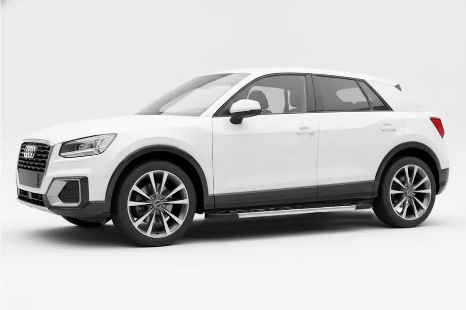 Audi Q2 2016- рр. Бокові пороги RedLine (2 шт., Алюміній) Image