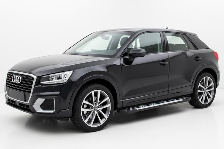 Audi Q2 2016- рр. Бокові пороги Sunrise (2 шт., Алюміній) Фото 1