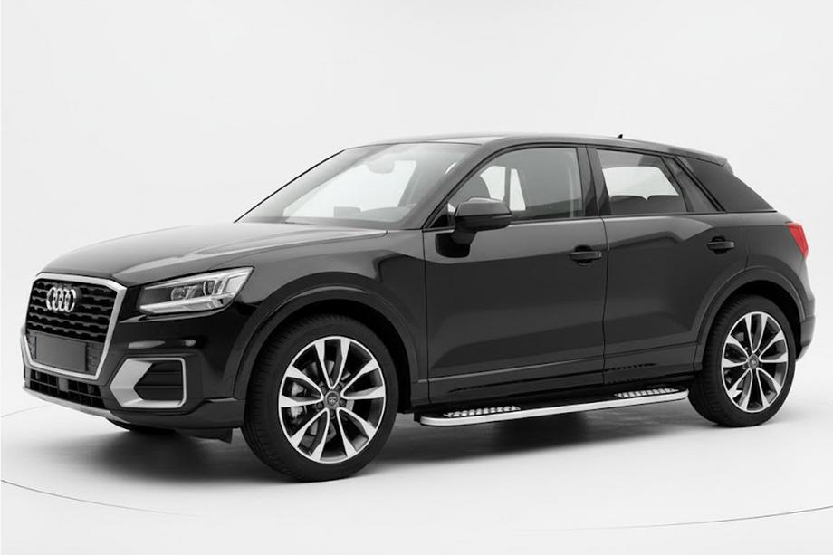 Audi Q2 2016- рр. Бокові пороги Tayga V2 (2 шт., Алюміній) Фото 1