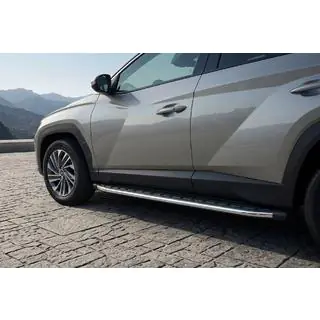 Бокові пороги Fullmond (2 шт., Алюміній) Hyundai Tucson NX4 2021- рр. фото 1