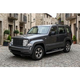 Бокові пороги Bosphore Grey (2 шт., Алюміній) Jeep Cherokee/Liberty 2007-2013 рр. фото 1