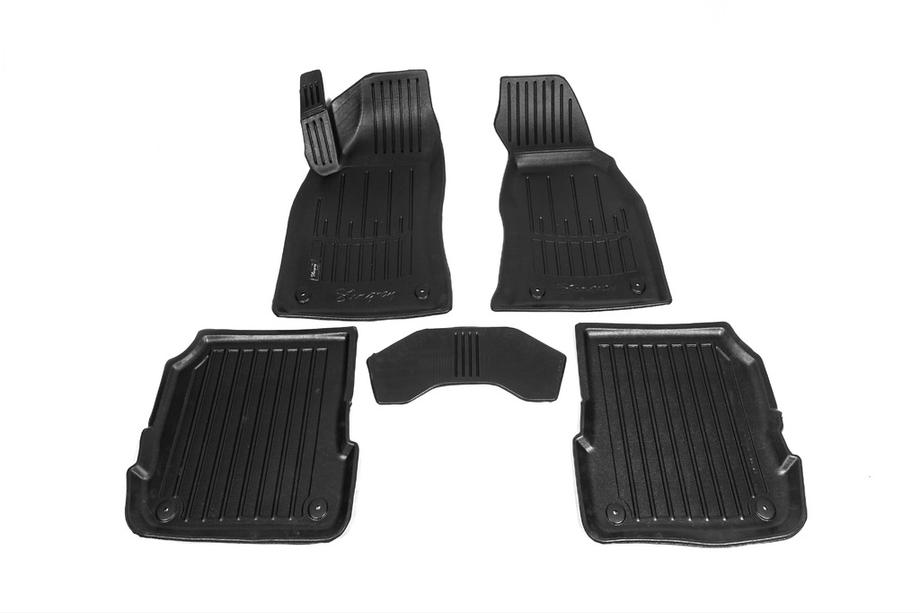 Audi A6 C5 2001-2004 рр. Килимки Stingray 3D (5 шт, поліуретан) Image