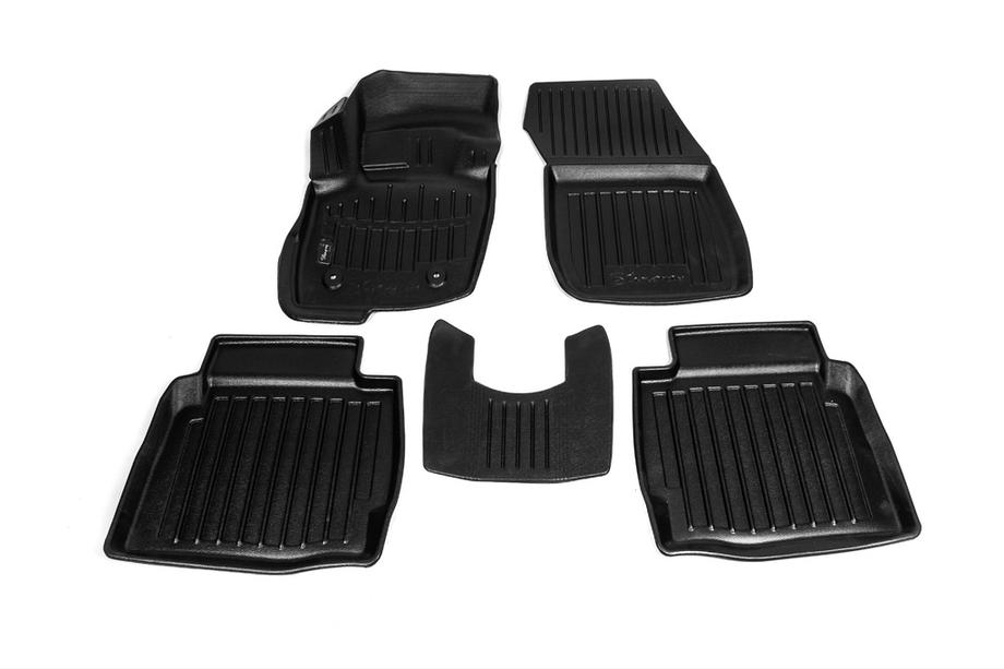 Ford Fusion 2012-2020 рр. Килимки Stingray 3D (5 шт, поліуретан) Image