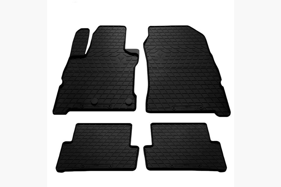 Renault Modus 2005-2012 рр. Килимки Stingray (4 шт, гума) Image