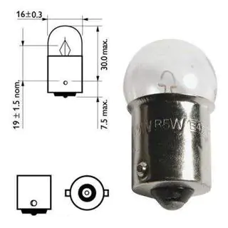 Вказівна лампа Osram 5008 R10W 12V BA15s фото 2