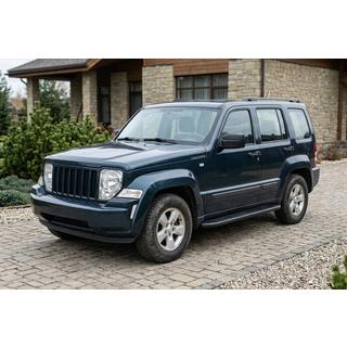 Бокові пороги Bosphore Black (2 шт., Алюміній) Jeep Cherokee/Liberty 2007-2013 рр. фото 1