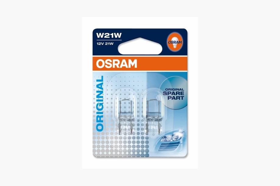Вказівна лампа Osram 7505 W21W 12V 21W W3x16d (2 шт) Image