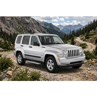 Бокові пороги Line (2 шт., Алюміній) Jeep Cherokee/Liberty 2007-2013 рр. фото 1