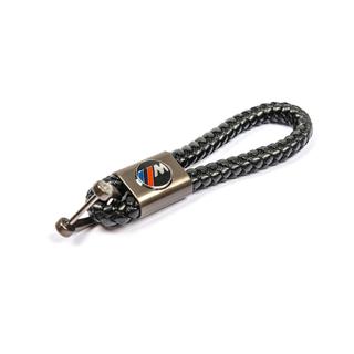 Шкіряний брелок з логотипом M фото 2