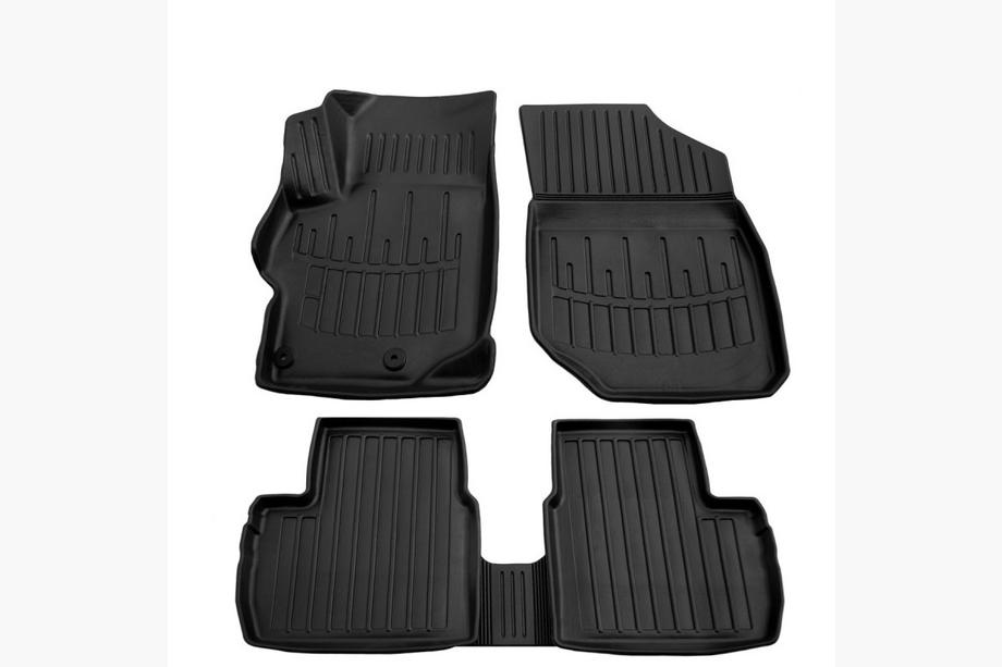 Peugeot 301 2012- рр. Килимки Stingray 3D (5 шт, поліуретан) Image