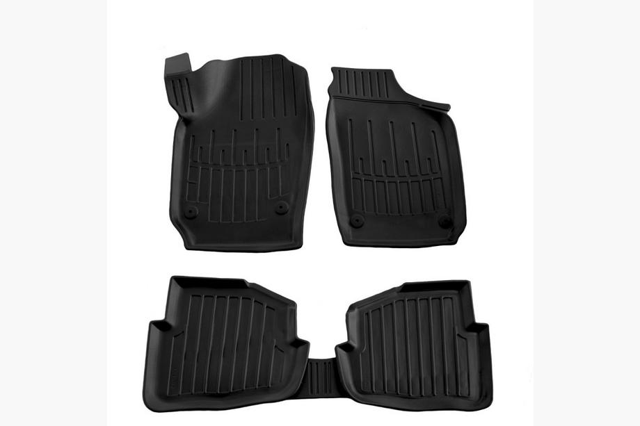 Skoda Fabia 2000-2007 рр. Килимки Stingray 3D (5 шт, поліуретан) Image