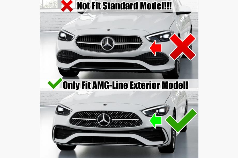Mercedes C-class W206 2022- рр. Передня решітка GT Panamericana (для AMG-Line) Фото 7