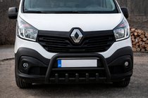 Fiat Talento 2016- рр. Кенгурятник WT003 Black (нерж) фото 2