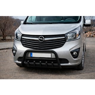 Кенгурятник WT003 Black (нерж) Fiat Talento 2016- рр. фото 1