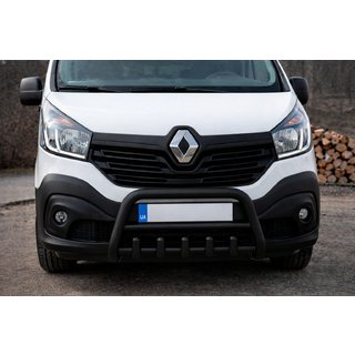 Кенгурятник WT003 Black (нерж) Fiat Talento 2016- рр. фото 2