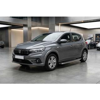 Бокові пороги BlackLine (2 шт., Алюміній) Dacia Sandero 2021- рр. фото 1