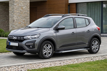 Dacia Sandero 2021- рр. Бокові пороги Line (2 шт., Алюміній) фото 1