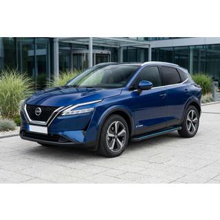 Бокові пороги Maya Blue (2 шт., Алюміній) Nissan Qashqai 2021- рр. фото 1