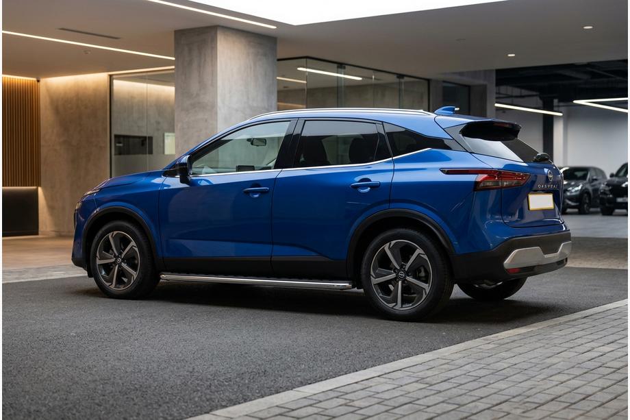 Nissan Qashqai 2021- рр. Бокові пороги Maydos V1 (2 шт., Алюміній) Фото 1