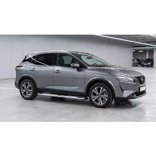 Бокові пороги Mevsim Grey (2 шт., Алюміній) Nissan Qashqai 2021- рр. фото 1