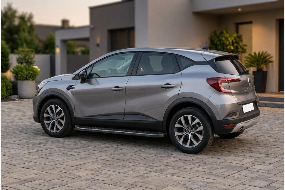Renault Captur 2019- рр. Бокові пороги Bosphorus Black (2 шт., Алюміній) Image
