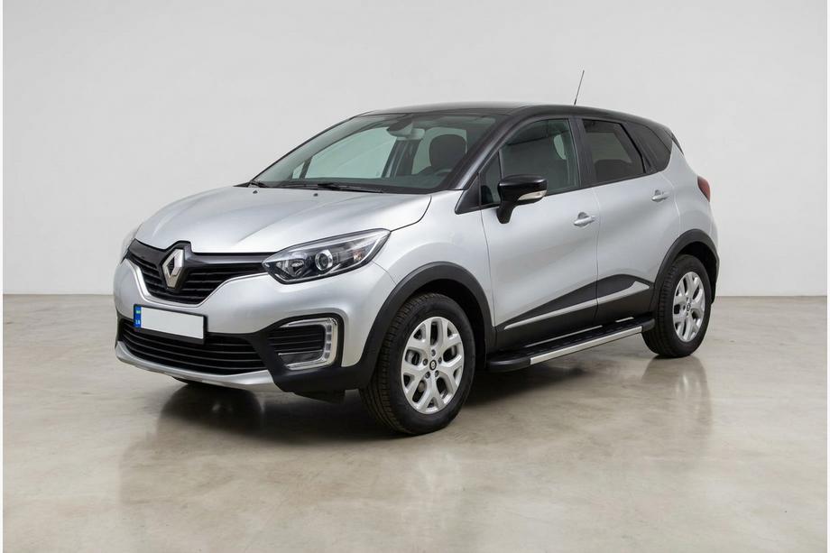 Renault Captur 2019- рр. Бокові пороги Duru (2 шт., Алюміній) Image