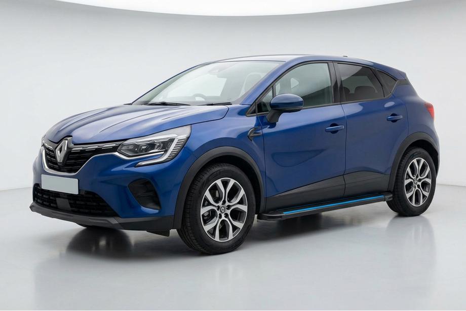Renault Captur 2019- рр. Бокові пороги Maya Blue (2 шт., Алюміній) Image