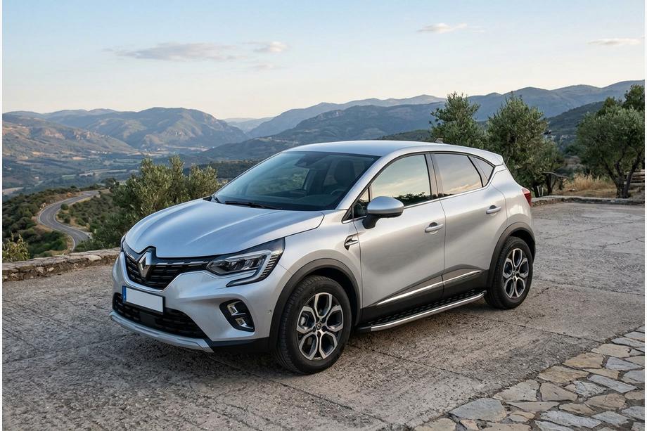 Renault Captur 2019- рр. Бокові пороги BlackLine (2 шт., Алюміній) Image