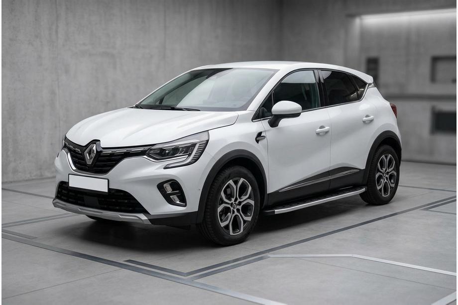 Renault Captur 2019- рр. Бокові пороги Fullmond (2 шт., Алюміній) Image