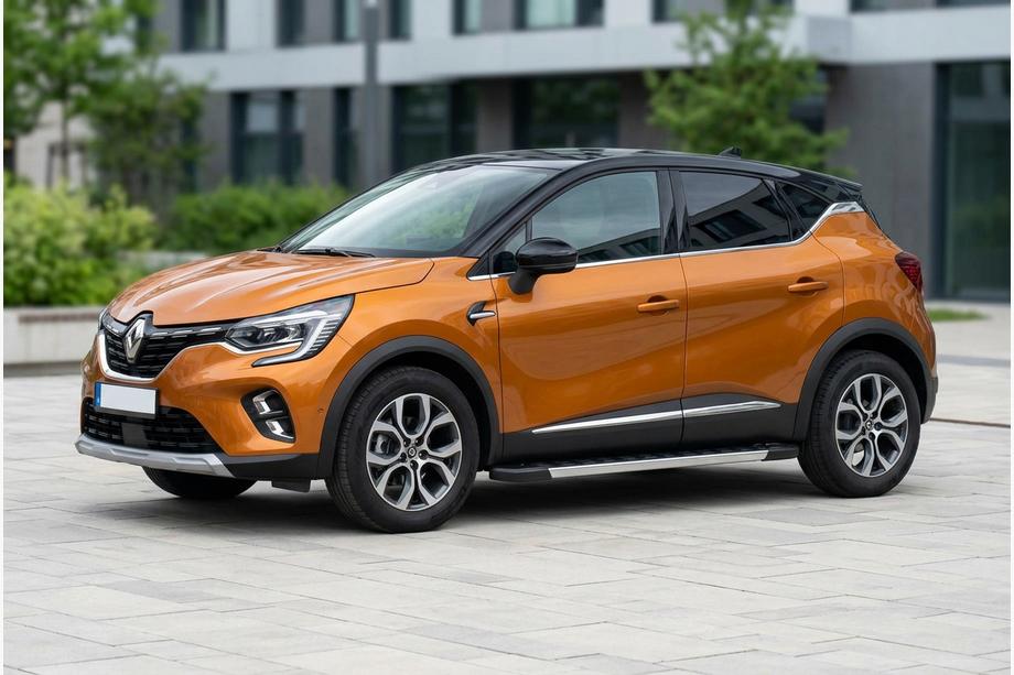 Renault Captur 2019- рр. Бокові пороги RedLine (2 шт., Алюміній) Image