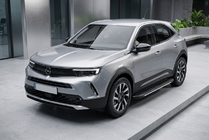 Opel Mokka 2021- рр. Бокові пороги Bosphorus Grey (2 шт., Алюміній) фото 1