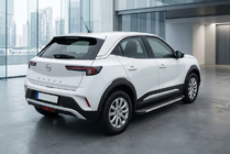 Opel Mokka 2021- рр. Бокові пороги Maya V1 (2 шт., Алюміній) фото 1