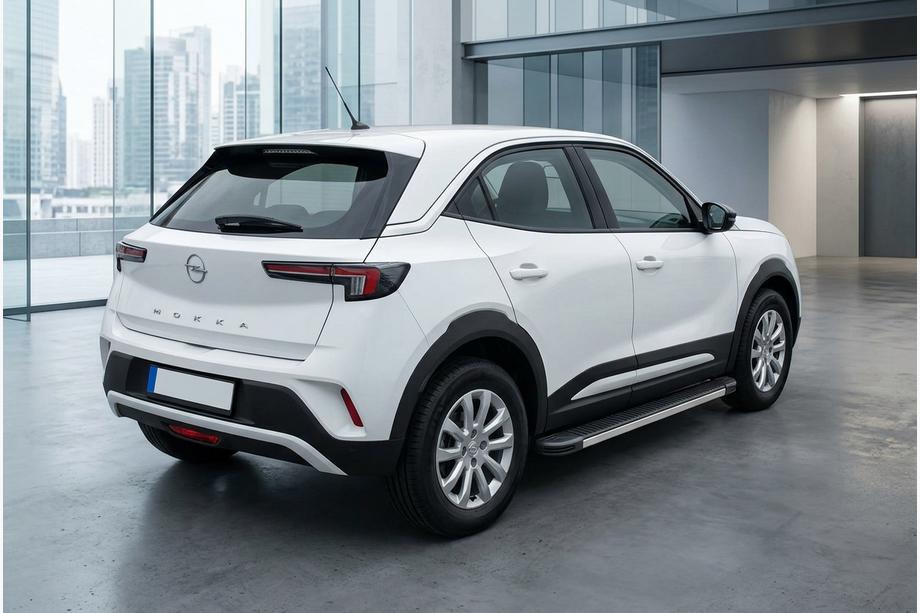 Opel Mokka 2021- рр. Бокові пороги Maya V1 (2 шт., Алюміній) Image