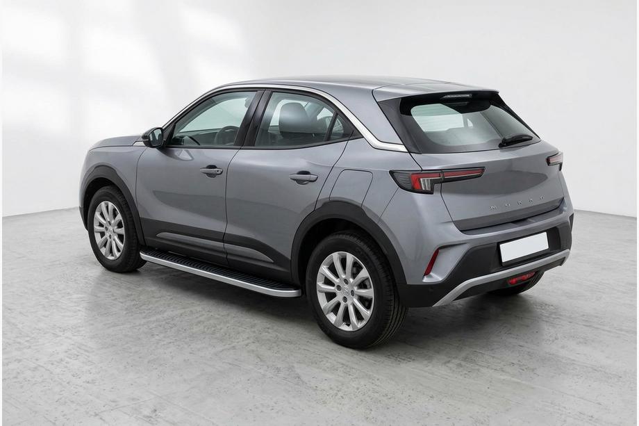 Opel Mokka 2021- рр. Бокові пороги Tayga Grey (2 шт., Алюміній) Фото 1