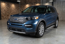 Ford Explorer 2019- рр. Бокові пороги Maydos V2 (2 шт., Алюміній) фото 1
