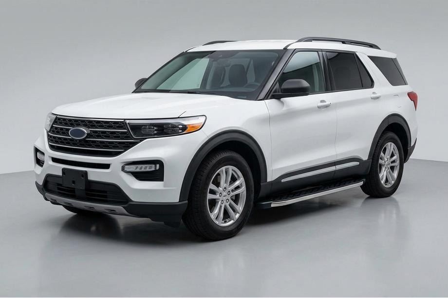 Ford Explorer 2019- рр. Бокові пороги BlackLine (2 шт., Алюміній) Фото 1