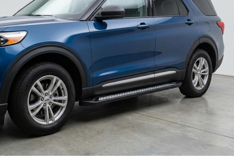 Ford Explorer 2019- рр. Бокові пороги Vision New Black (2 шт., Алюміній)