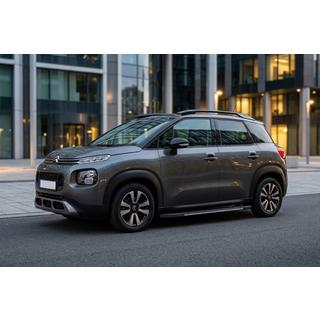 Бокові пороги Bosphorus Grey (2 шт., Алюміній) Citroen C-3 Aircross 2017-2024 рр. фото 1