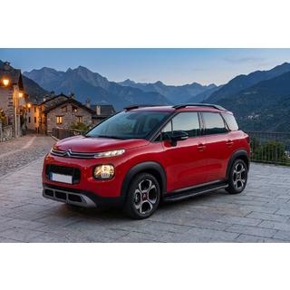 Бокові пороги Bosphorus Black (2 шт., Алюміній) Citroen C-3 Aircross 2017-2024 рр. фото 1