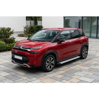 Бокові пороги Maya V2 (2 шт., Алюміній) Citroen C-3 Aircross 2017-2024 рр. фото 1
