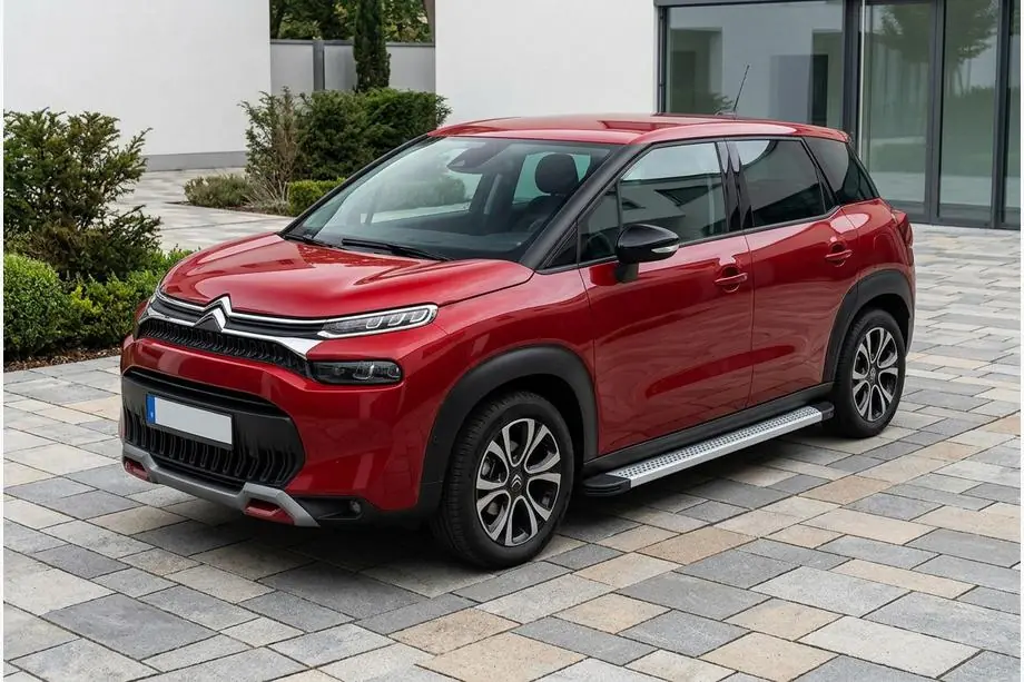 Citroen C-3 Aircross 2017-2024 рр. Бокові пороги Maya V2 (2 шт., Алюміній) Фото 1