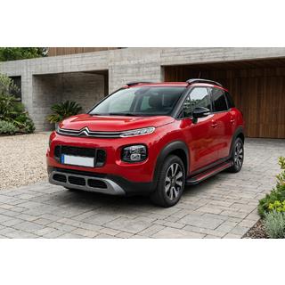 Бокові пороги Maya Red (2 шт., Алюміній) Citroen C-3 Aircross 2017-2024 рр. фото 1