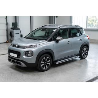 Бокові пороги Rainbow (2 шт., Алюміній) Citroen C-3 Aircross 2017-2024 рр. фото 1